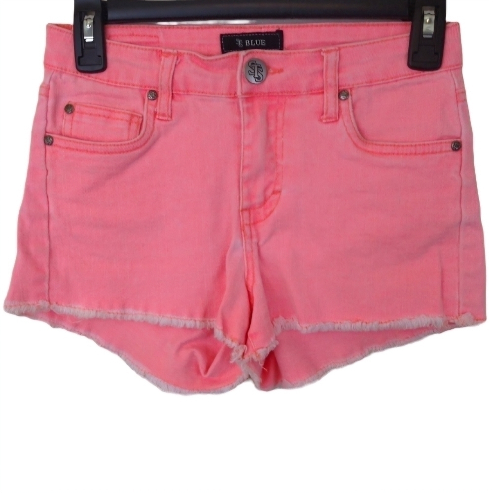 STS ‎ Blue Women's Hot Pink Cut Off Jean Shorts
